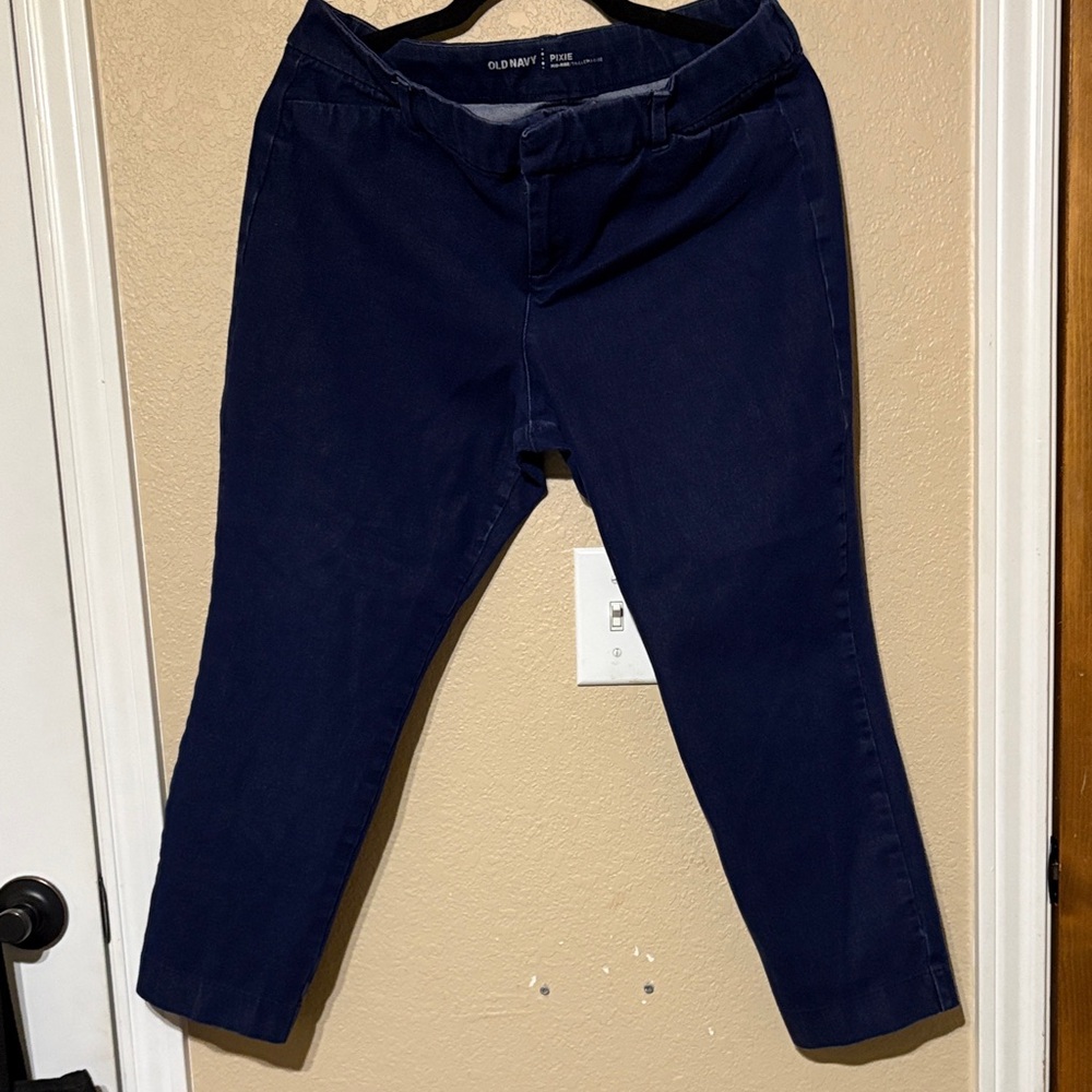 Old Navy Dark Navy Slim Ankle Jeans